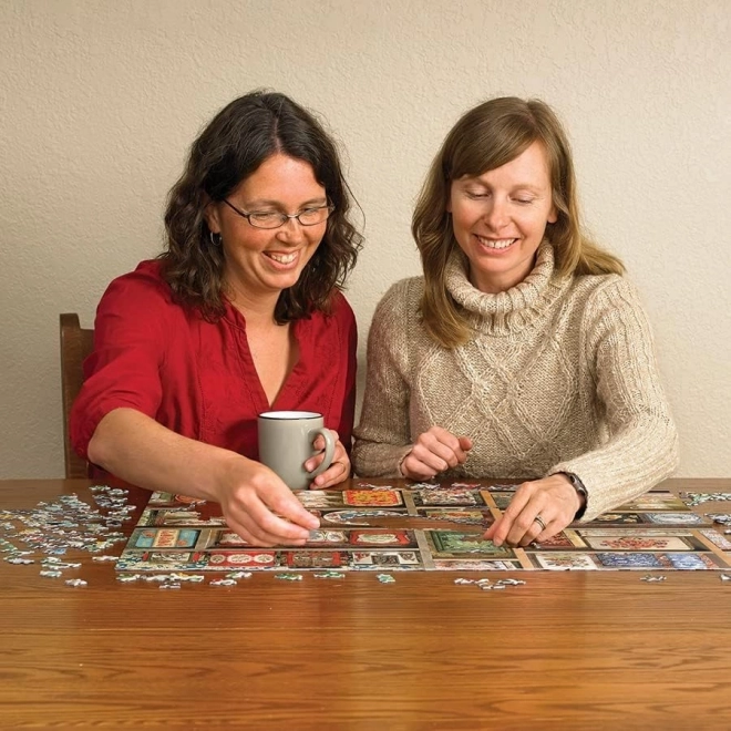 Puzzle Cobble Hill cutii de ceai vintage 1000 de piese