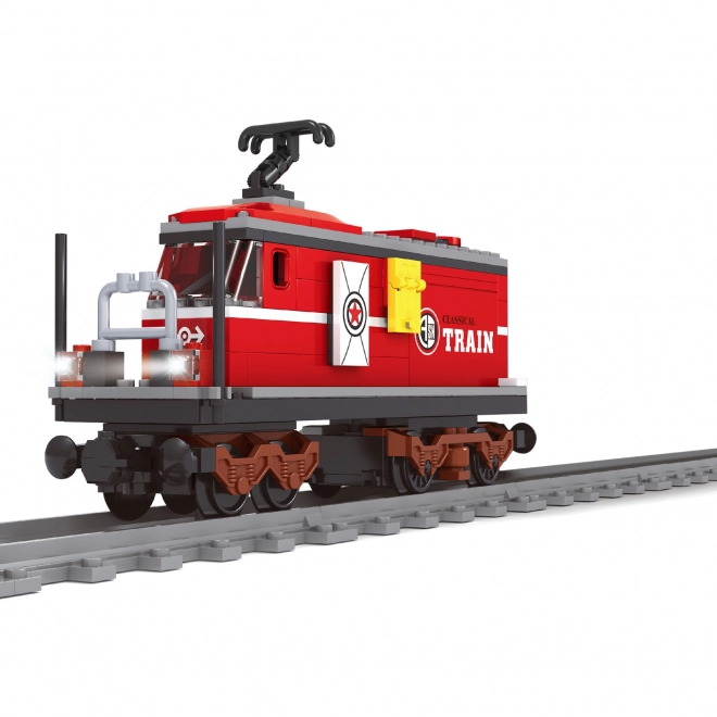 Set tren electric cu șine din 529 piese