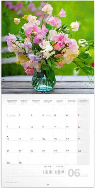 Calendar cu note Flori 2026