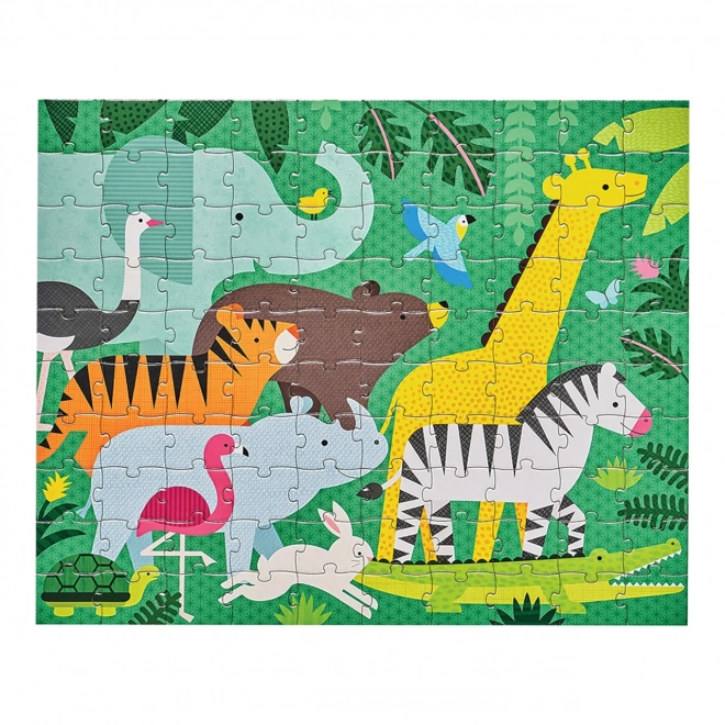 Puzzle dublu față-jungle