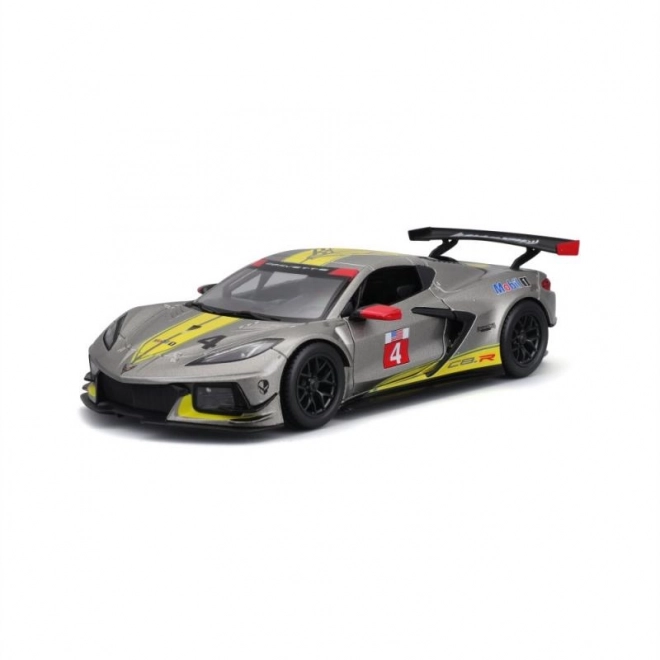 Model auto Chevrolet Corvette C8R Bburago 2020 galben