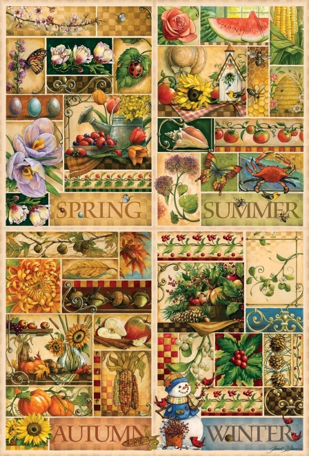 Puzzle Anotimpurile Cobble Hill 2000 piese