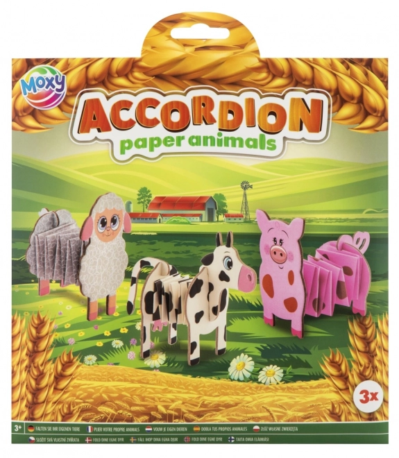 Animale din hârtie pliabilă acordeon Moxy