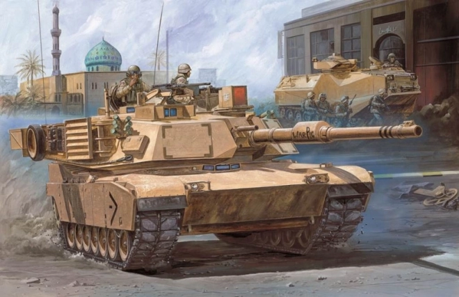 Model blindat USMC M1A1 Abrams 1/72