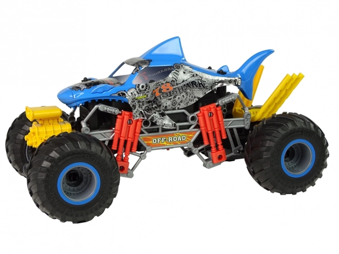 Mașină Off-Road Rechin Telecomandată Albastră 1:10