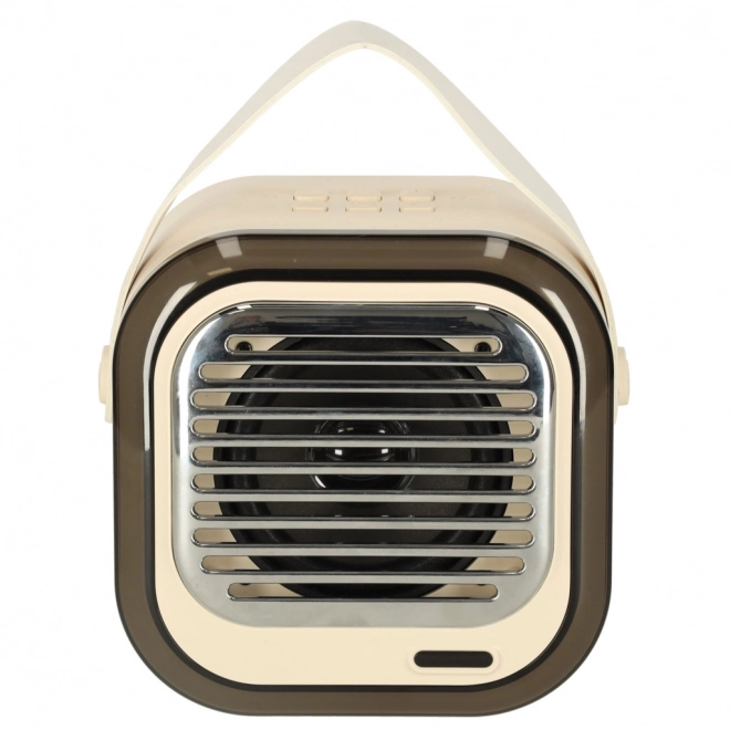 Sistem karaoke cu boxă Bluetooth crem