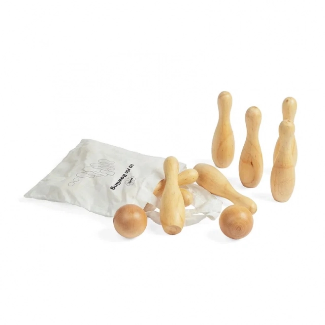 Joc de popice din lemn Bigjigs Toys