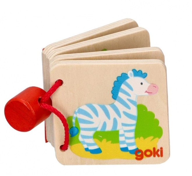 Mini carte din lemn Goki pentru copii
