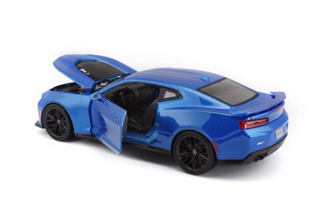 Model Chevrolet Camaro ZL1 2017 albastru 1/24