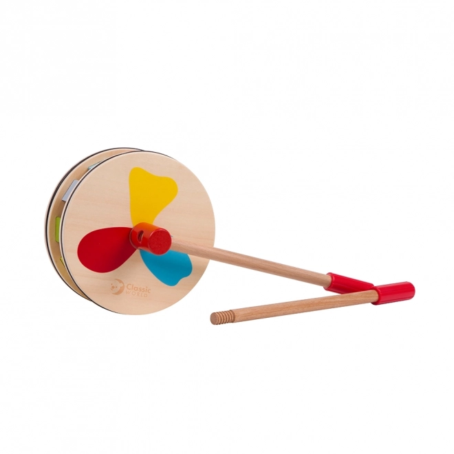 Pusher de lemn curcubeu Classic World
