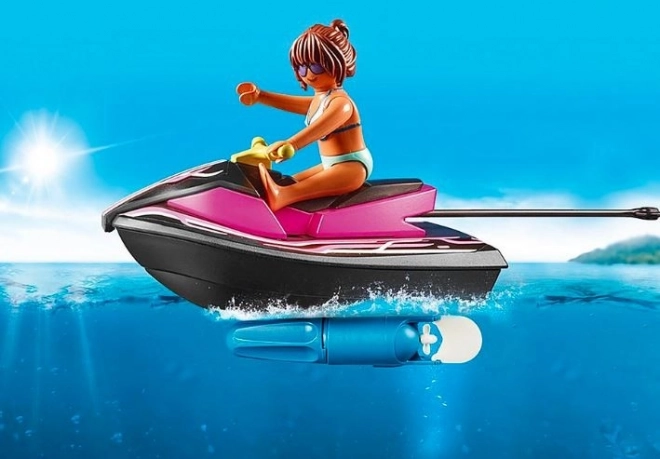 Set de început cu skijet și barcă banană Playmobil Family Fun