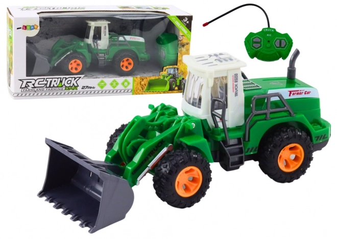 Excavator verde telecomandat cu braț mobil