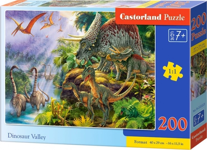 Puzzle 200 piese Valea Dinozaurilor