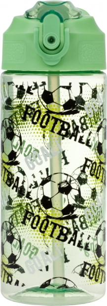 Sticlă Tritan cu pai pentru băut Fotbal 500 ml
