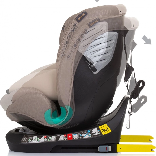 Scaun auto pentru copii Chipolino Supreme i-Size - Macadamia