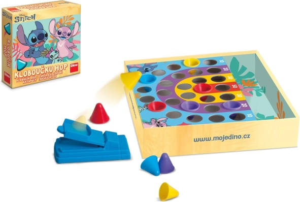Joc pentru copii Pălărioare hop STITCH și ANGEL