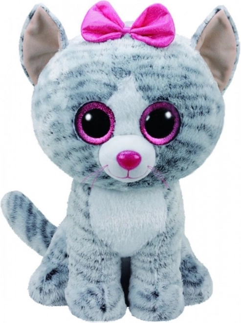 Jucărie de pluș Beanie Boos Kiki - pisică gri 42 cm