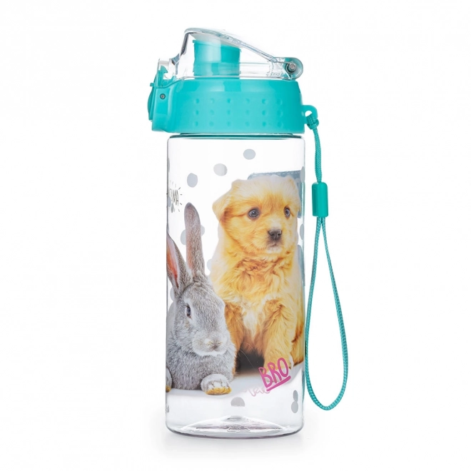 Sticlă plastic oxi click 500 ml mazărici