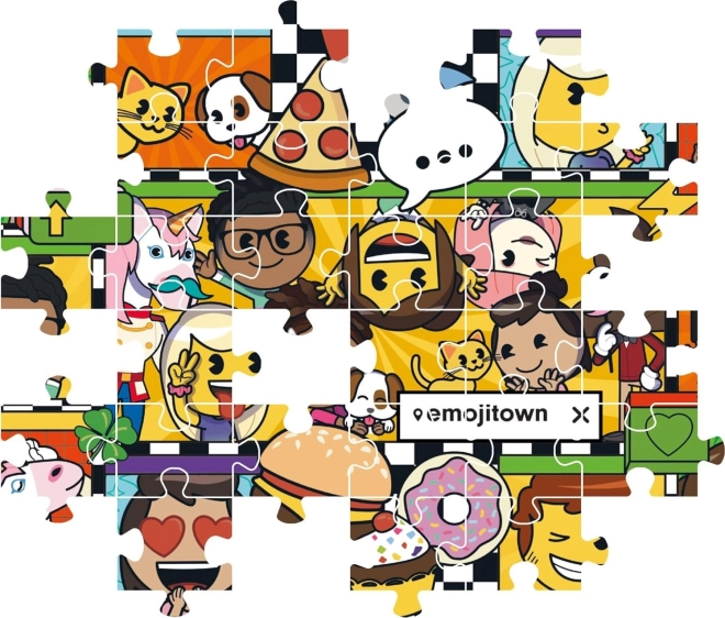 Motiv jucăuș plin de Emoji