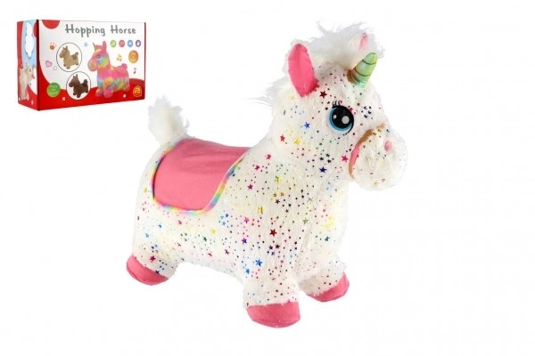 Hopa Hopa Unicorn Pluș Alb cu Steluțe