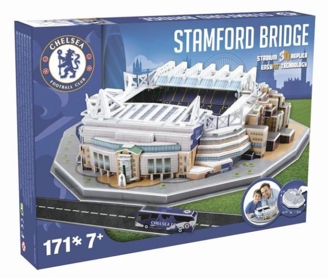 Puzzle 3D stadion Stamford Bridge FC Chelsea