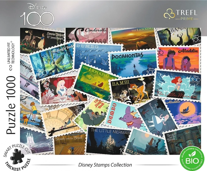 Puzzle TREFL Disney 100 ani: Postere retro 1000 piese