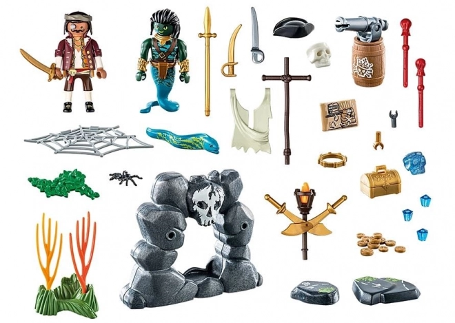 Set figurine Pirații și comoara