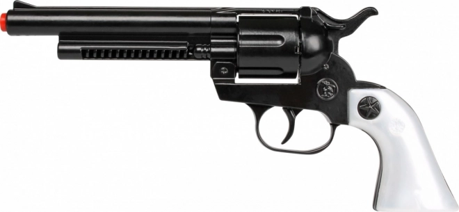 Revolver cowboy metalic negru 12 focuri