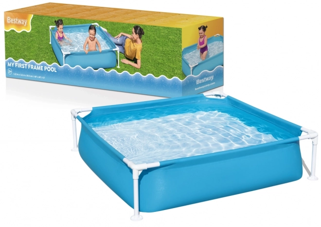Piscină de grădină pentru copii 122 cm x 122 cm x 30 cm Bestway 56217
