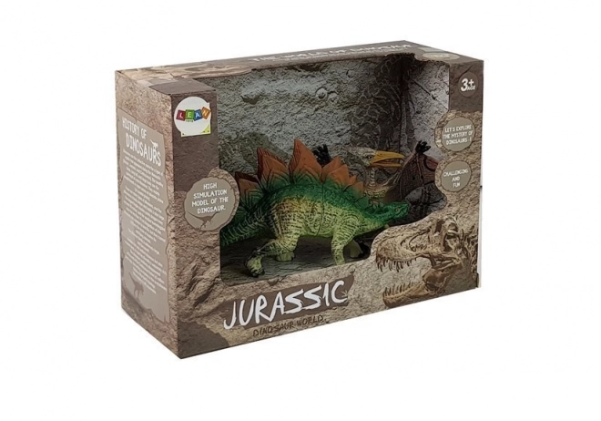 Set de figurine dinozaur Stegosaurus și Pteranodon