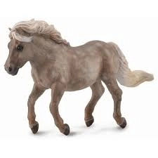 Figurină ponei Shetland argintiu Dapple