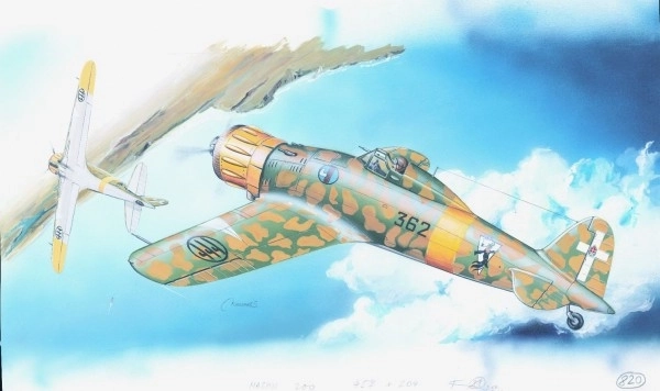 Model Avion Macchi M.C. 200 Saetta