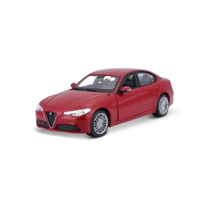 alfa romeo giulia 2016 metalic roșu la scară 1:24 de la Bburago