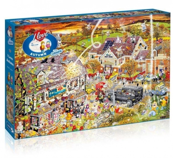 Puzzle GIBSONS Iubesc toamna 1000 piese