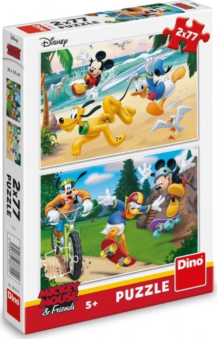 Puzzle sportiv Mickey și prietenii săi