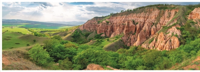 Puzzle panoramic Dino Culoarea roșie 1000 piese