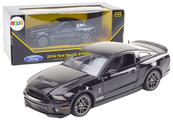 Mașină Ford Shelby GT500 la scară 1:24 cu motor negru