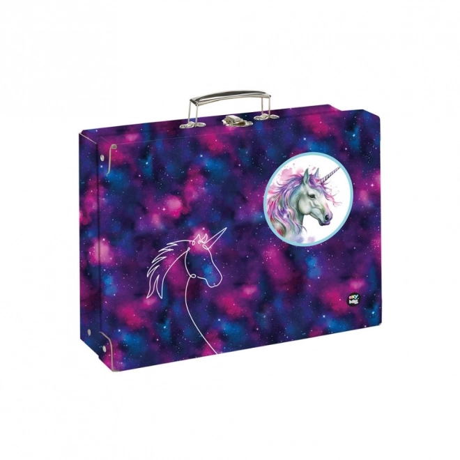 Geantă lamino pătrată OXY GO Unicorn