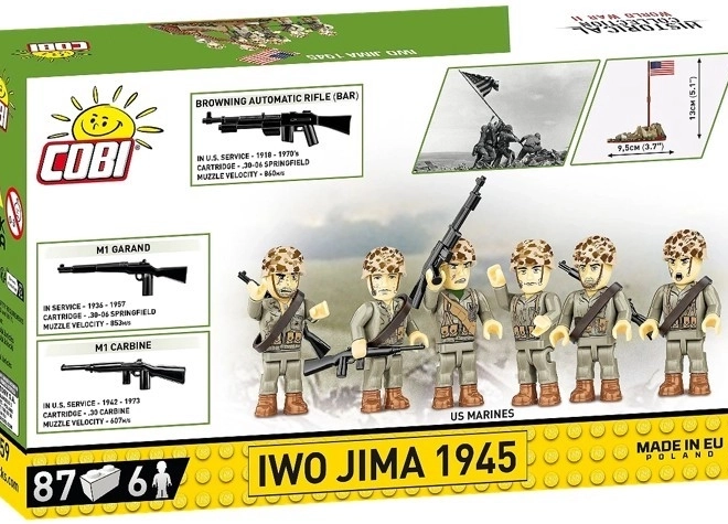 Cărămizi Ridicarea steagului pe Iwo Jima 1945 - 87 de piese