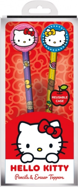 Set Hello Kitty de creioane cu radieră