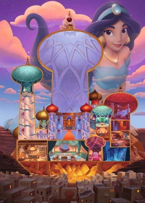 puzzle Ravensburger Disney Castelul Jasmine 1000 piese