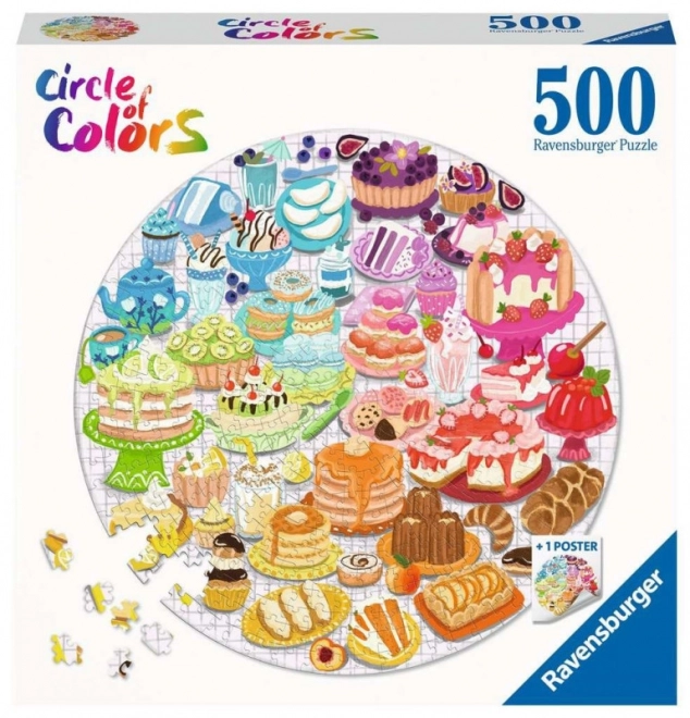 Puzzle rotund Culorile deserturilor 500 piese