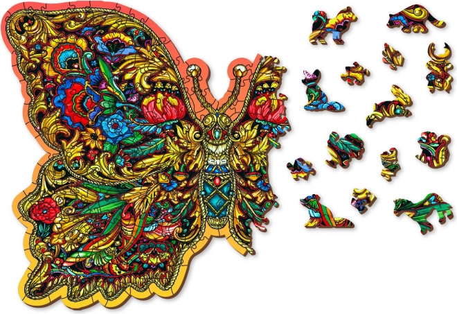 Puzzle din lemn aripi regale