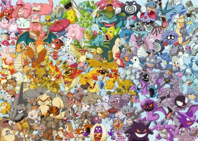 Puzzle provocare Pokémon 1000 piese