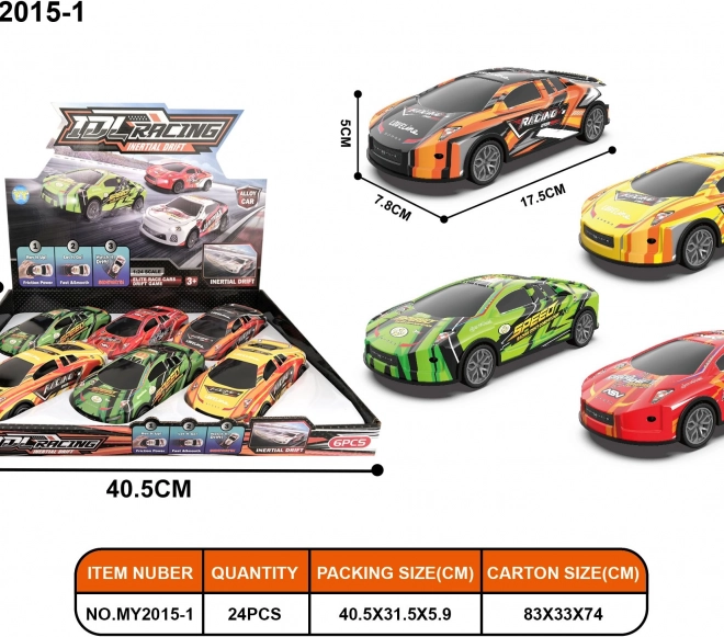 Mașinuță metalică de drift 17,5 cm