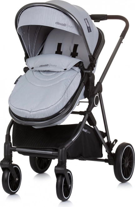 Chipolino cărucior combinat Aura 2v1 Ash Grey