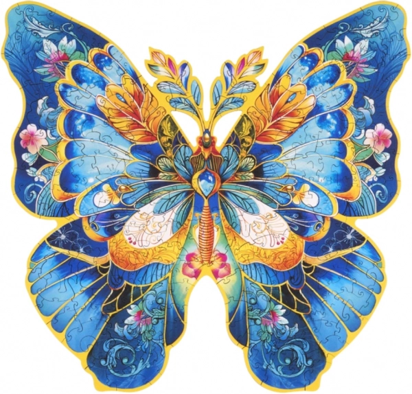 Puzzle din lemn Fluture Morpho Helena
