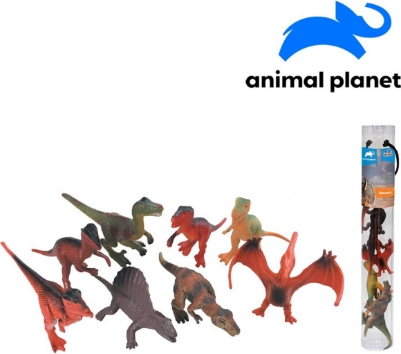 Animale sălbatice în tub Dinozauri pentru aplicația mobilă, 8 buc