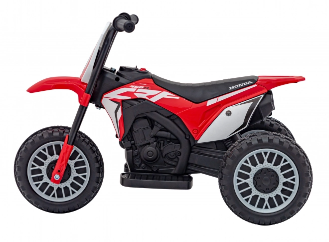 Motocicletă electrică pentru copii roșie cu 3 roți Honda CRF 450R