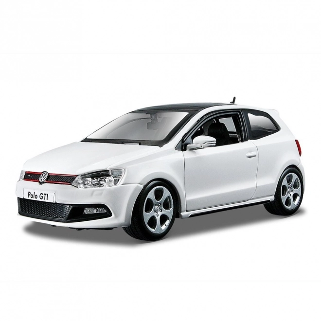 mașină metalică VW Polo GTI Mark 5 roșu la scară 1:24